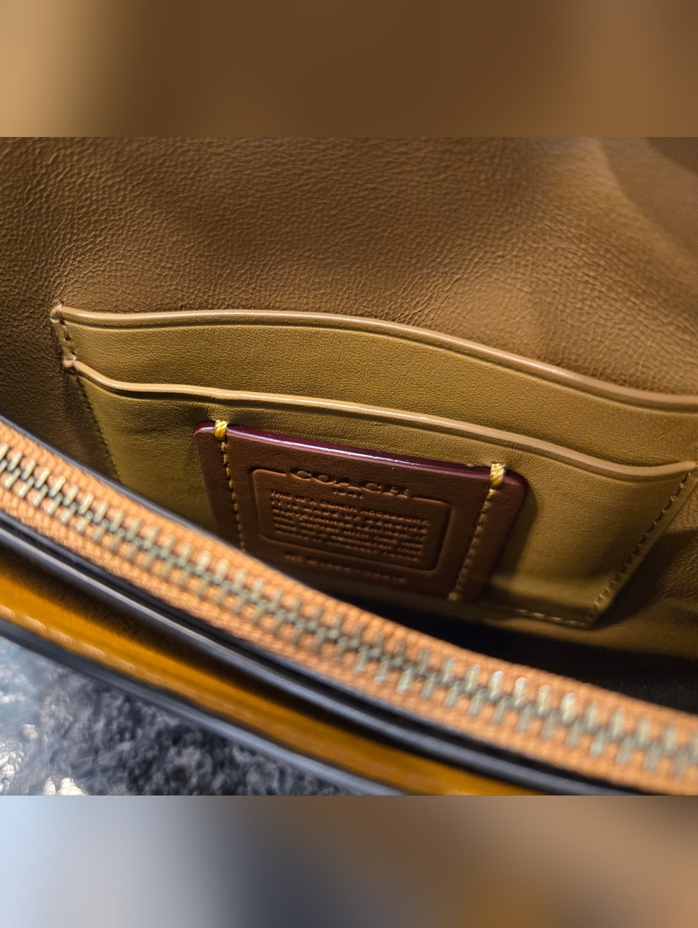 Coach Black Leather Glovetan Clutch - Picture 5 of 9